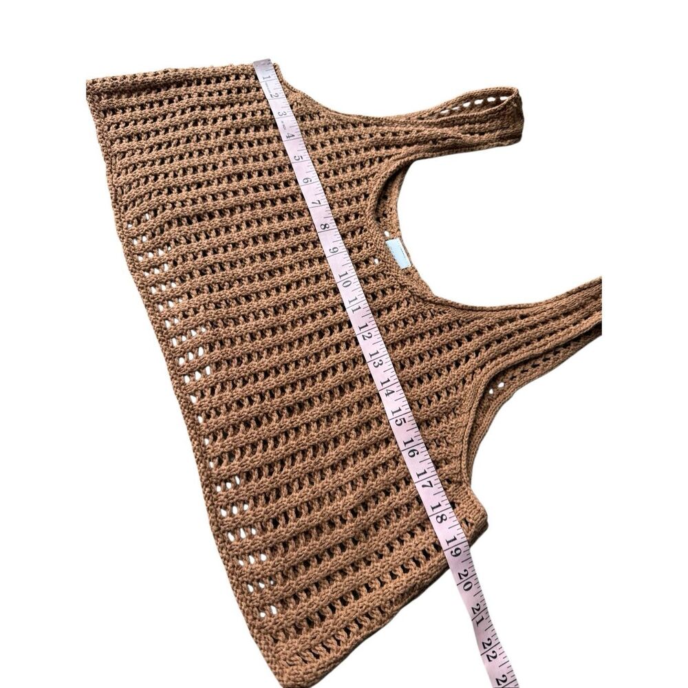 Wild Fable Crochet Crop Top & Shorts Swimsuit Cover-up Set Size M - Picture 7 of 9